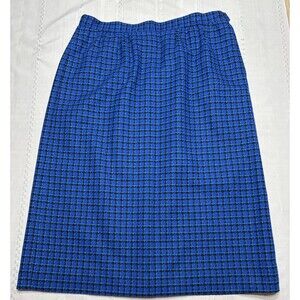 Vintage Pendleton Pure Virgin Wool Made in USA Tartan Lined Skirt Size 14 Petite